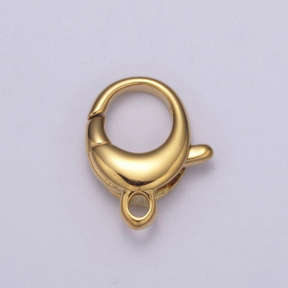 Gold / Silver Lobster Clasps - Oval Style in 24k Gold Filled L-594 L-595
