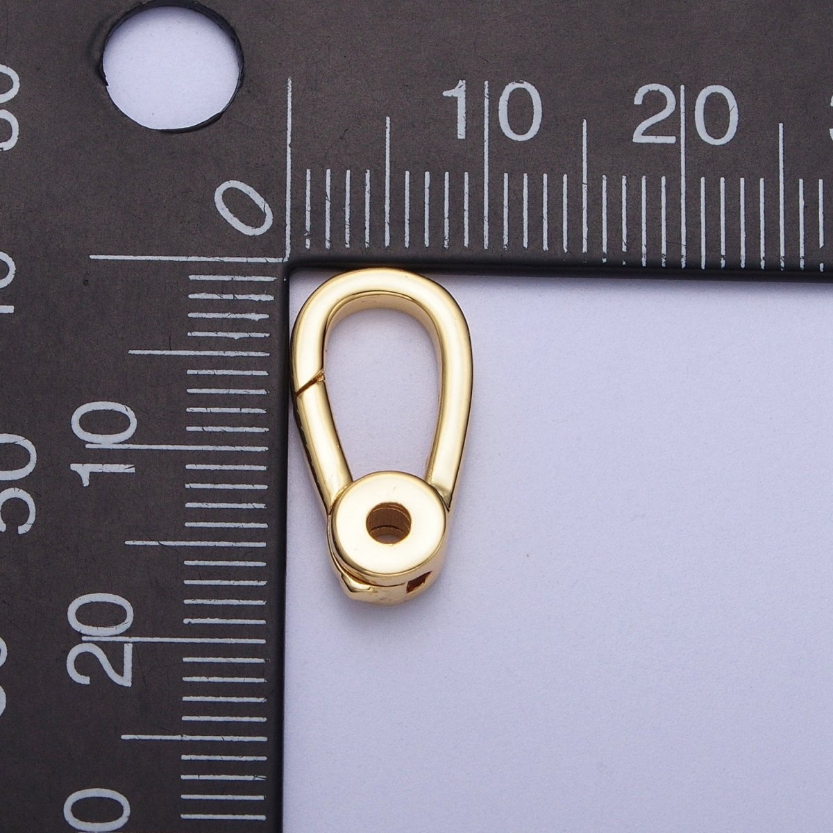 Gold / Silver Push Gate Ring , Charm Enhancer Link, Jewelry Closure Wholesale Supply | K-048 K-050
