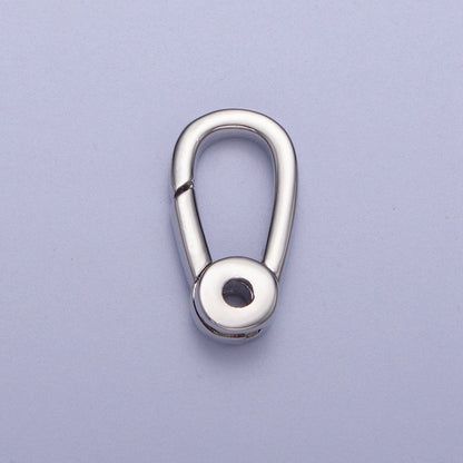 Gold / Silver Push Gate Ring , Charm Enhancer Link, Jewelry Closure Wholesale Supply | K-048 K-050