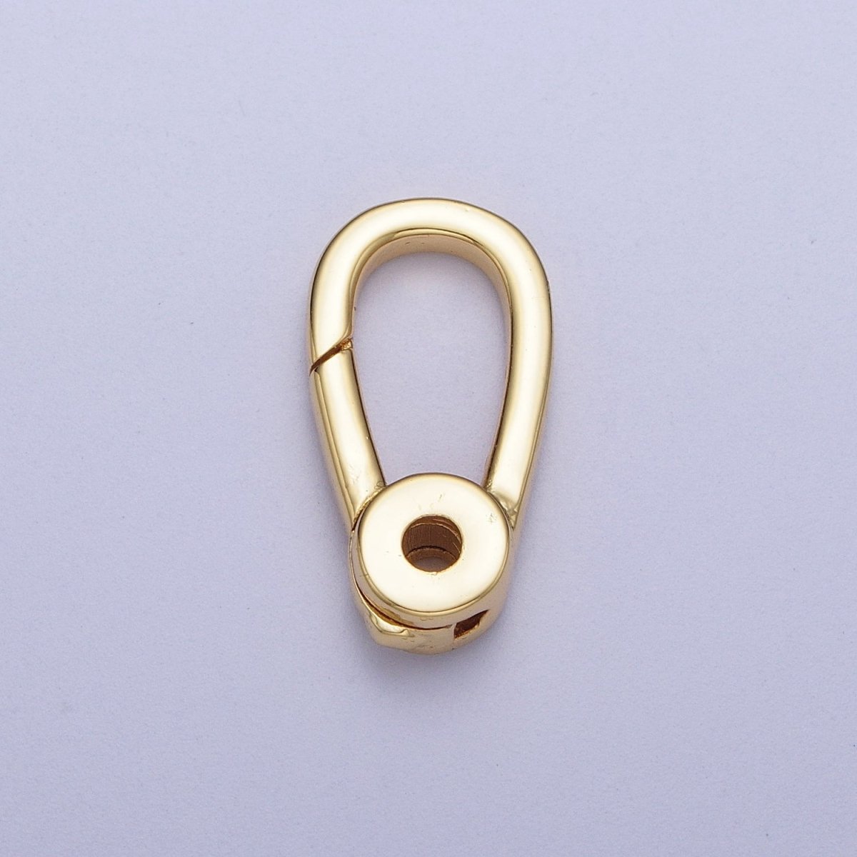 Gold / Silver Push Gate Ring , Charm Enhancer Link, Jewelry Closure Wholesale Supply | K-048 K-050