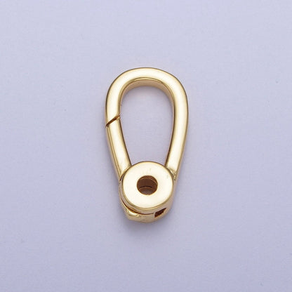 Gold / Silver Push Gate Ring , Charm Enhancer Link, Jewelry Closure Wholesale Supply | K-048 K-050