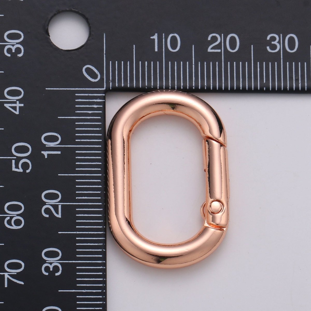 Gold, Silver, Rose Gold, Black Thick Push Gate Oval Clasp, Spring gate Clasp, 20x31mm Chunky Clasp for Statement Necklace  L-028~L-031
