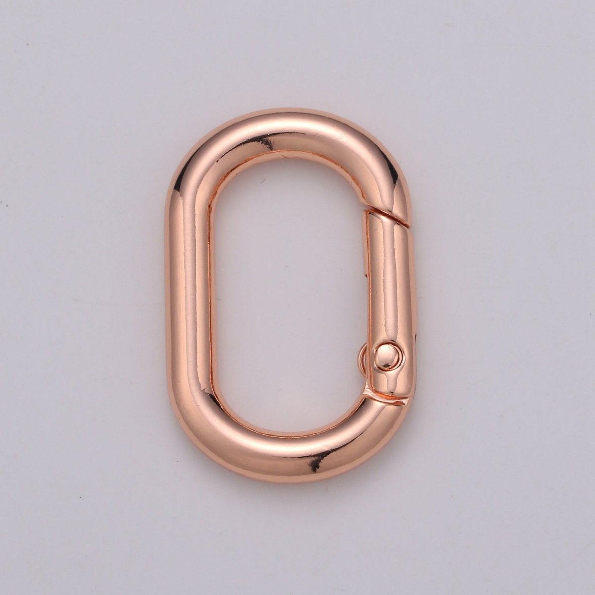 Gold, Silver, Rose Gold, Black Thick Push Gate Oval Clasp, Spring gate Clasp, 20x31mm Chunky Clasp for Statement Necklace  L-028~L-031