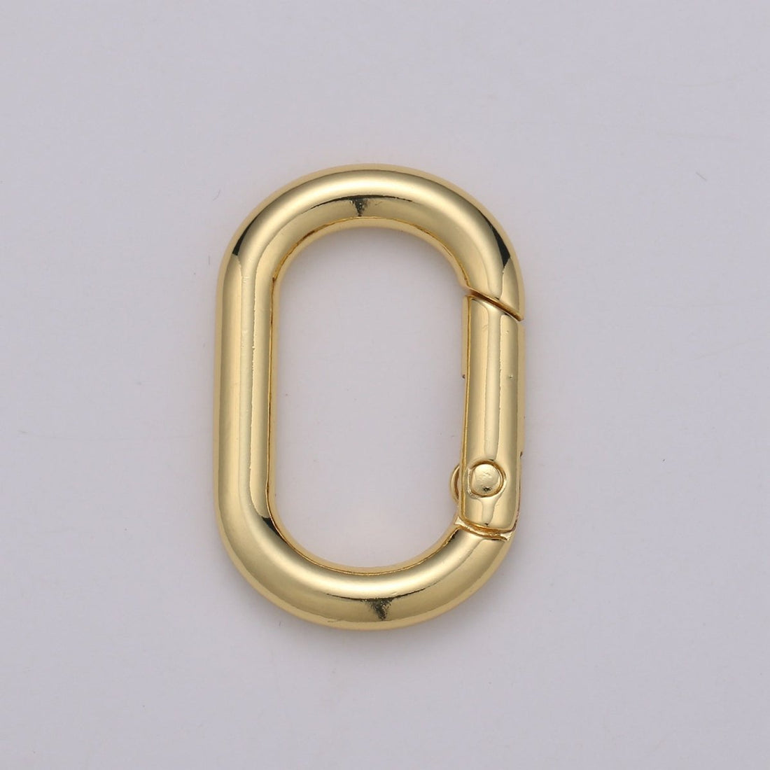Gold, Silver, Rose Gold, Black Thick Push Gate Oval Clasp, Spring gate Clasp, 20x31mm Chunky Clasp for Statement Necklace  L-028~L-031