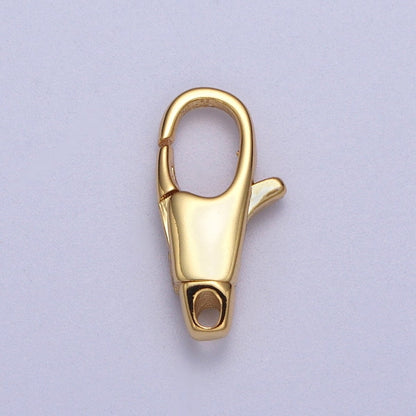 Gold / Silver Slim Long Lobster Clasps for Necklace Bracelet End Clasp Basic Component Z-192 Z-193