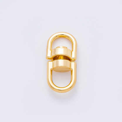 Gold Stainless Steel 20mm Double Swivel Link Clasp Charm Finding | Z-A1257