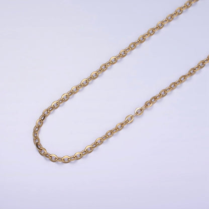 Gold Stainless Steel Cable Chain by Yard for Jewelry Making | ROLL-1466 Clearance Pricing