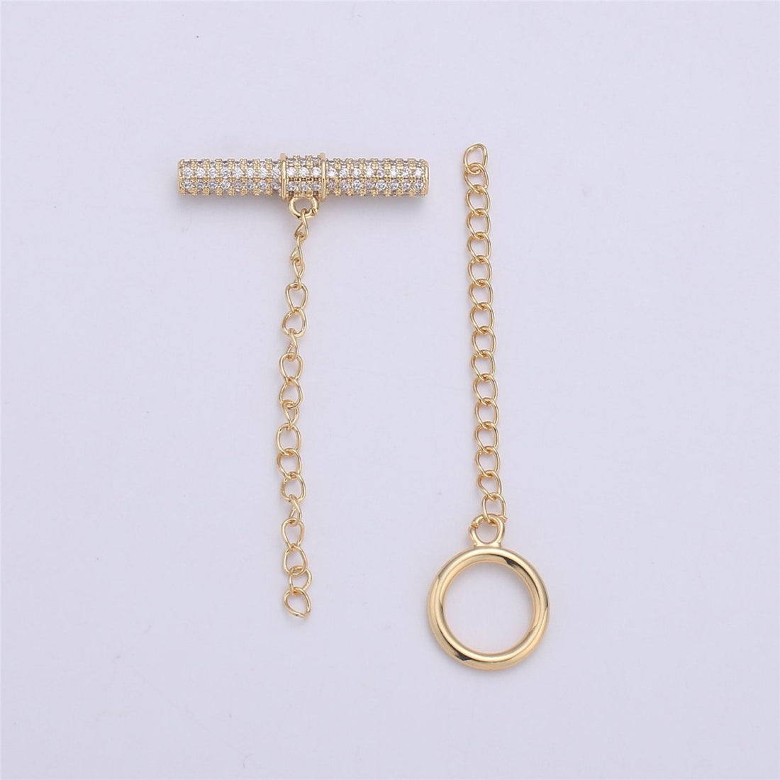 Gold Toggle Clasp Micro paved CZ Micro Pave Clasp for Beading, bracelet/necklace/Jewelry supplies gold, silver , black gold chain extender K-500 K-501