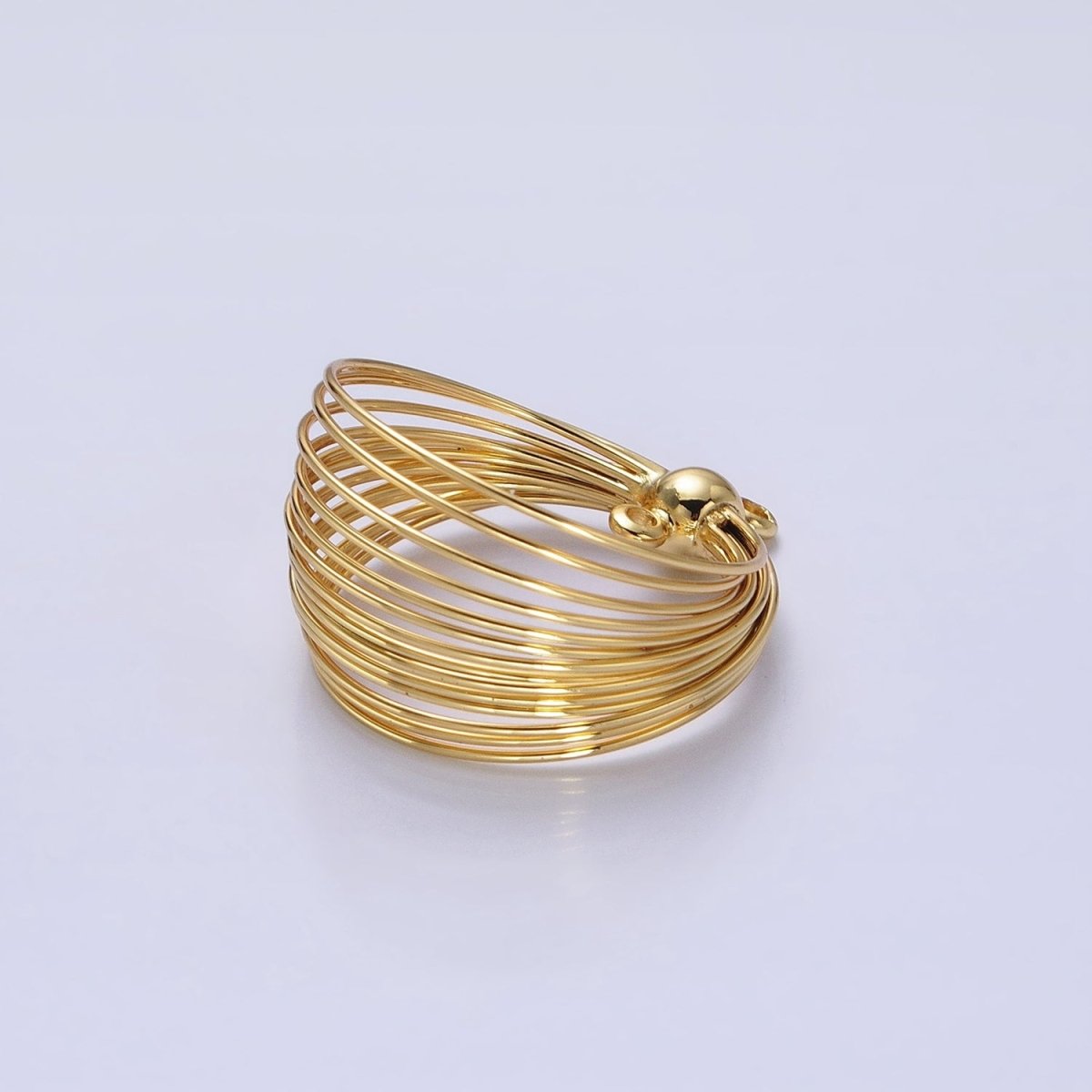Gold Wire Round Layer Charm for Necklace Earring Component Jewelry Making Z-171 Z-172
