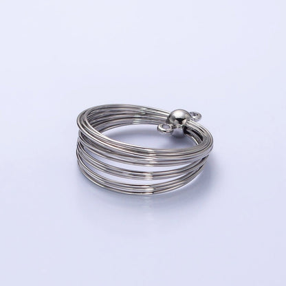 Gold Wire Round Layer Charm for Necklace Earring Component Jewelry Making Z-171 Z-172