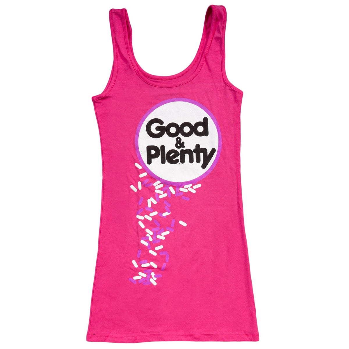 Good &amp; Plenty Candy Fuschia Tunic Tank Dress