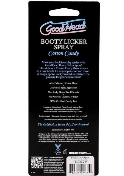 GoodHead Booty Licker Spray Cotton Candy Flavor