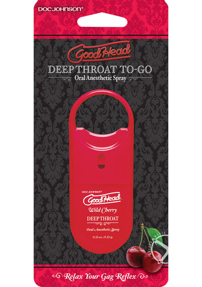 Good Head Deep Throat To Go Oral Spray Wild Cherry