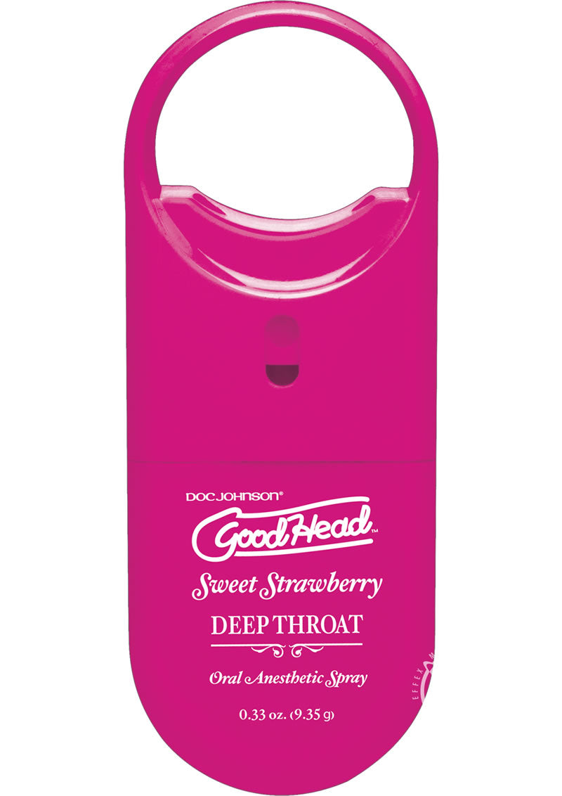 Goodhead Deep Throat To-Go Oral Anesthetic Spray Strawberry