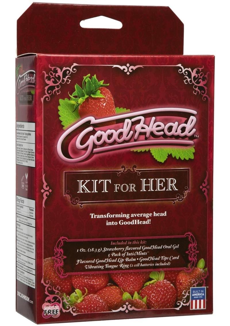 GoodHead Kit for Her Strawberry Flavored Set