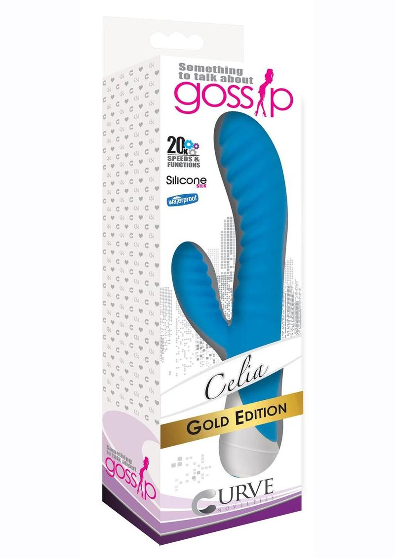 Gossip Celia Ribbed Silicone Rabbit Vibrator