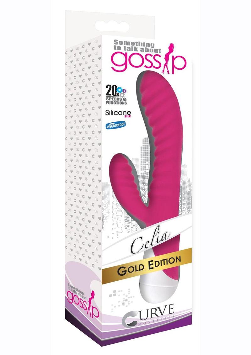 Gossip Celia Ribbed Silicone Rabbit Vibrator