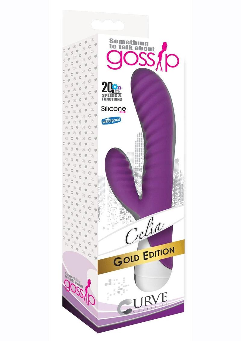 Gossip Celia Ribbed Silicone Rabbit Vibrator