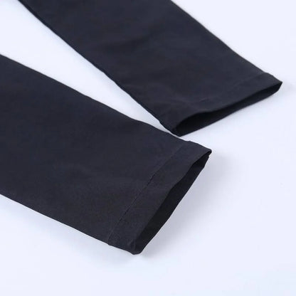 Gothic Crescent Moon Cutout Pants