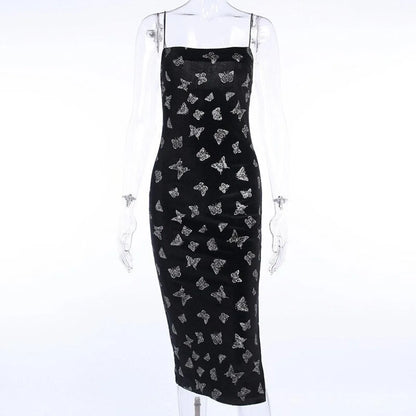 Black Gothic Lolita Midi