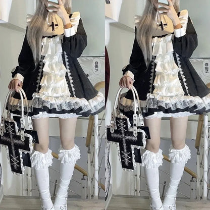 Gothic Lolita Ruffle Dress