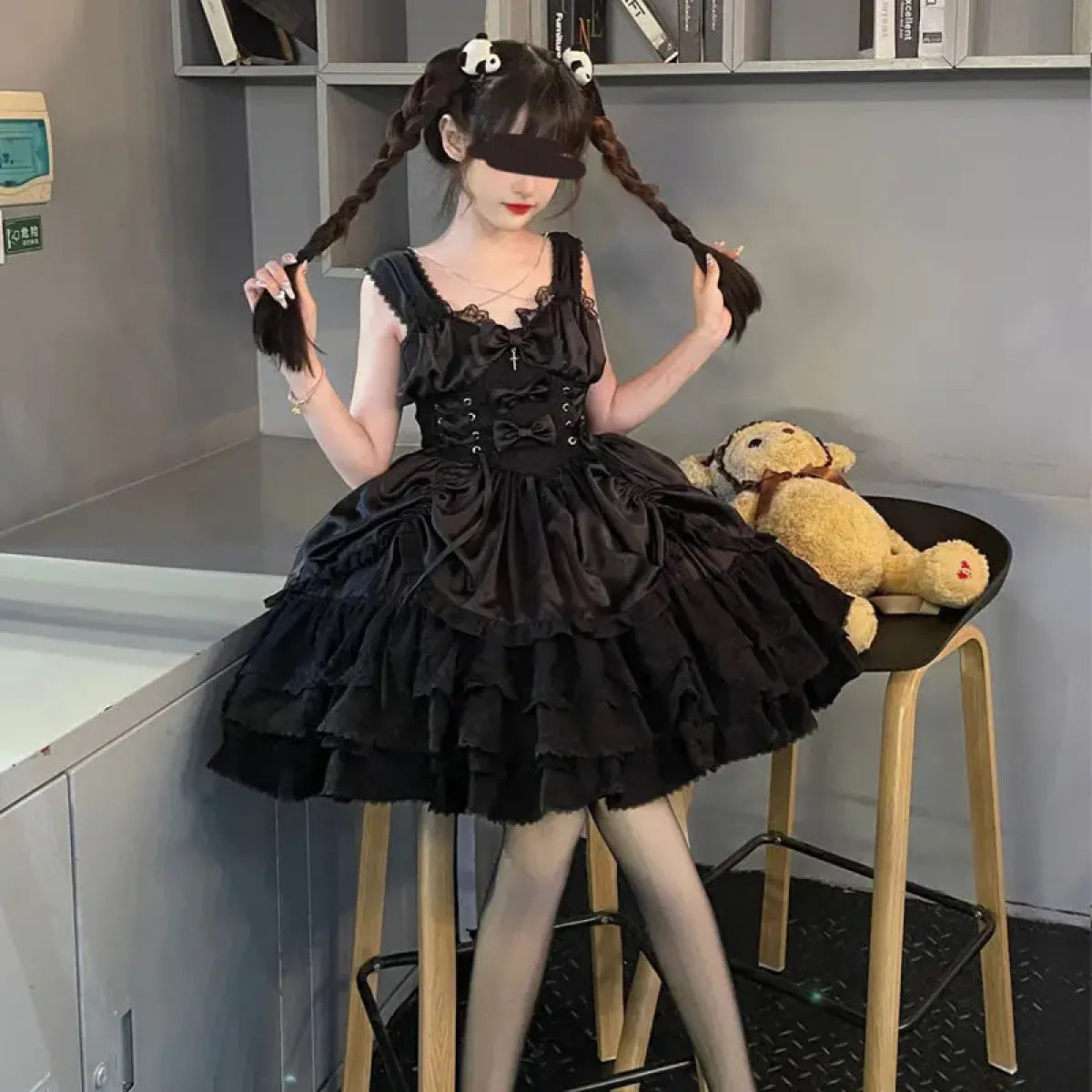 Gothic Victorian Lolita Dress - Punk Lace &amp; Bow