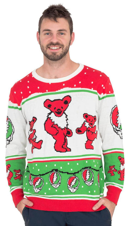 Grateful Dead Bears and Ornaments Christmas Sweater