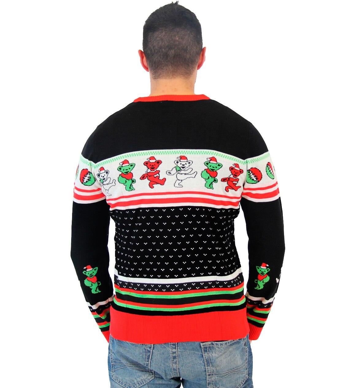 Grateful Dead Dancing Bears Ugly Christmas Sweater