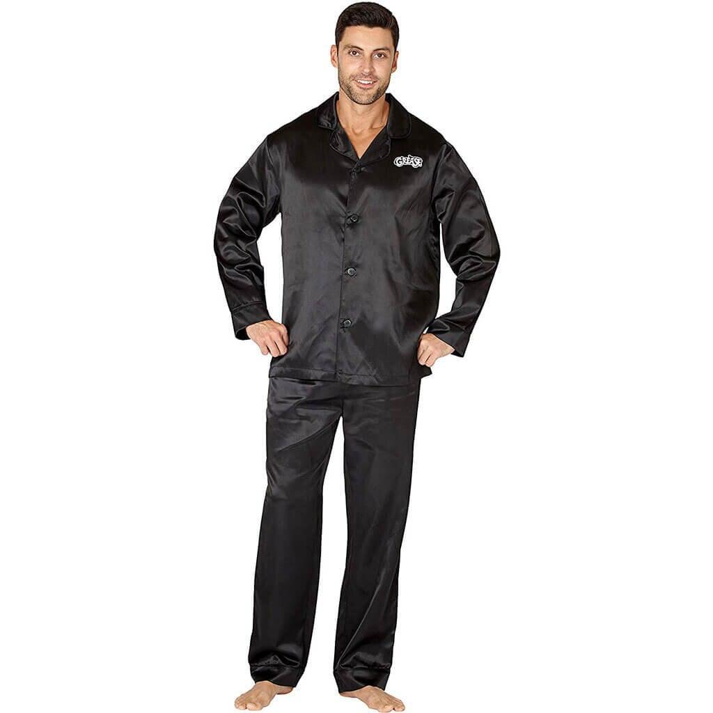 Grease Adult Black T Birds Pajama Set