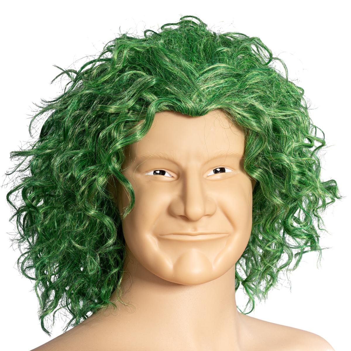 Green Comic Book Character Joke Clown Halloween Cosplay Costume Green Wig