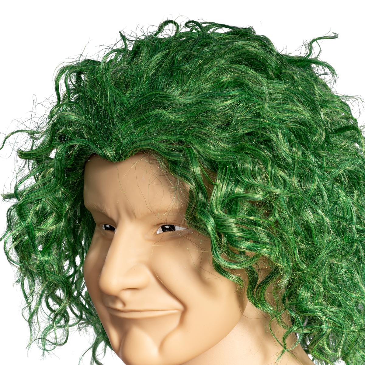 Green Comic Book Character Joke Clown Halloween Cosplay Costume Green Wig