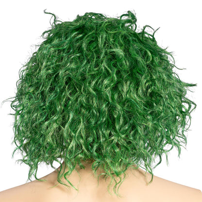 Green Comic Book Character Joke Clown Halloween Cosplay Costume Green Wig
