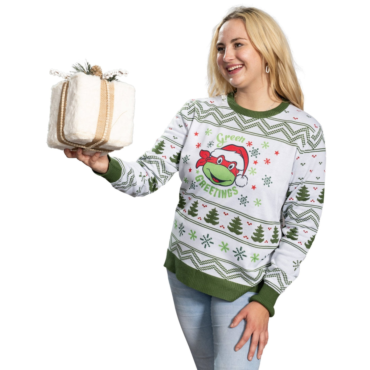 Green Greetings TMNT Christmas Sweater