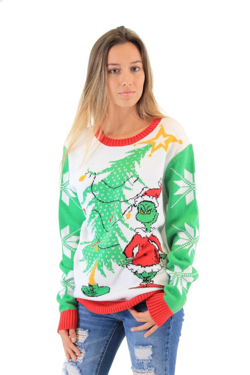 Grinch As Santa Ugly Christmas Sweater
