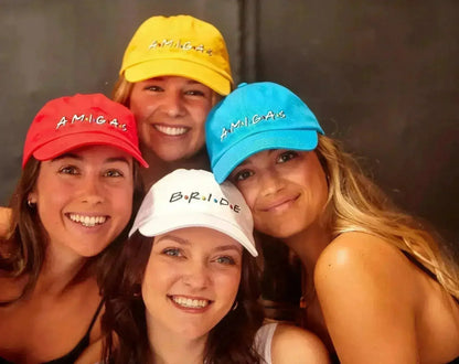 FRIENDS Bachelorette Hats - Bride &amp; Amigas Party Caps | Femstylo