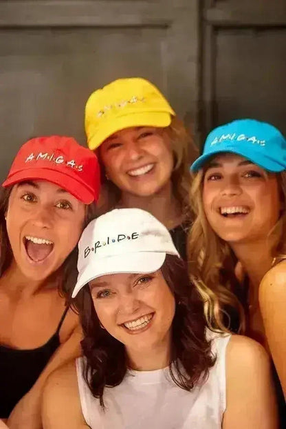FRIENDS Bachelorette Hats - Bride &amp; Amigas Party Caps | Femstylo
