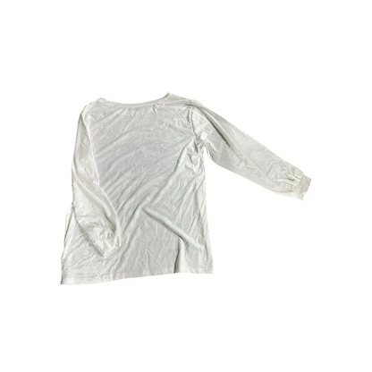 Skull Print Long Sleeve T-Shirt – Grunge Y2K Punk Pullover Top