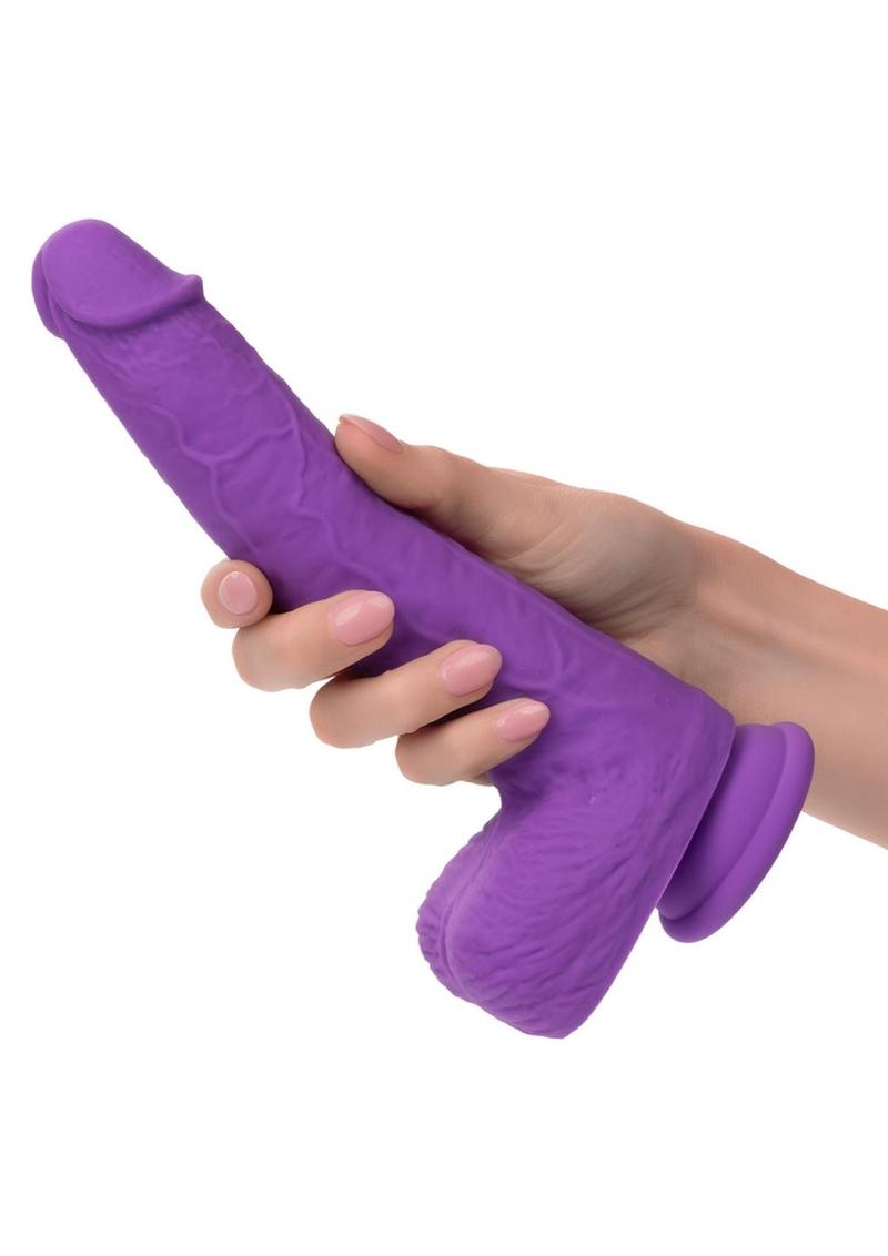 Rechargeable Gyrating And Thrusting Silicone Dildo