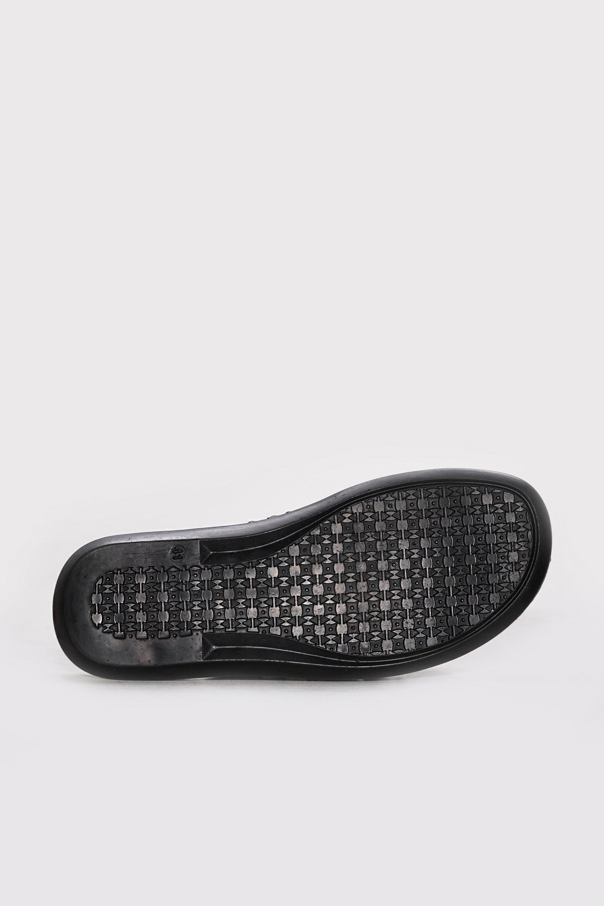 Brown Reptile-Textured Leather Double-Band Slides for Men | Wessi