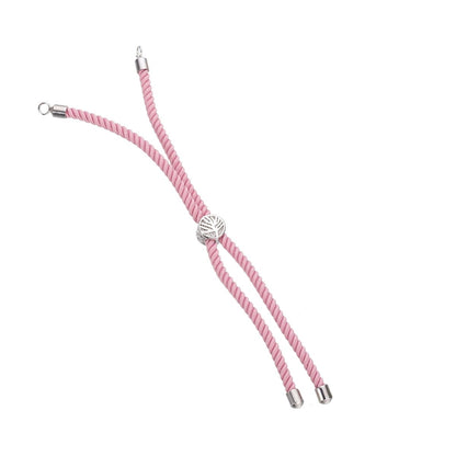 Half Finished Adjustable Cord Bracelet with Jump Rings, Semi Finished Friendship Bracelet | SP-048-054
