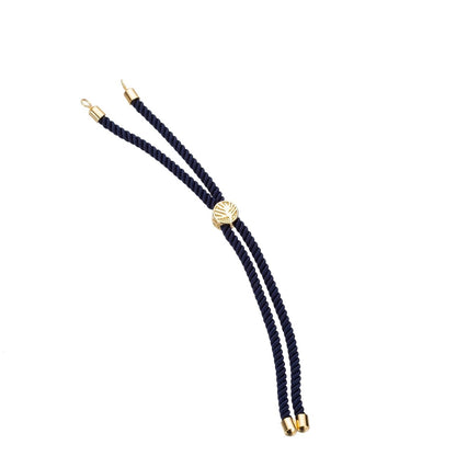 Half Finished Adjustable Cord Bracelet with Jump Rings, Semi Finished Friendship Bracelet | SP-048-054
