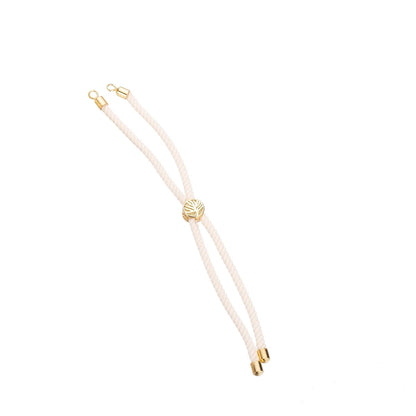 Half Finished Adjustable Cord Bracelet with Jump Rings, Semi Finished Friendship Bracelet | SP-048-054