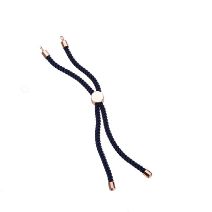 Half Finished Adjustable Cord Bracelet with Jump Rings, Semi Finished Friendship Bracelet | SP-048-054