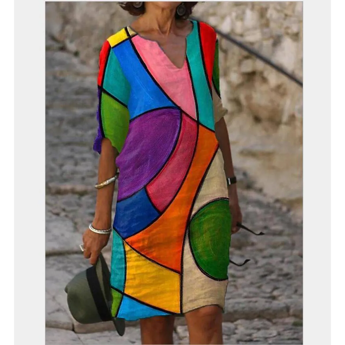 Half-Sleeved Summer Dress