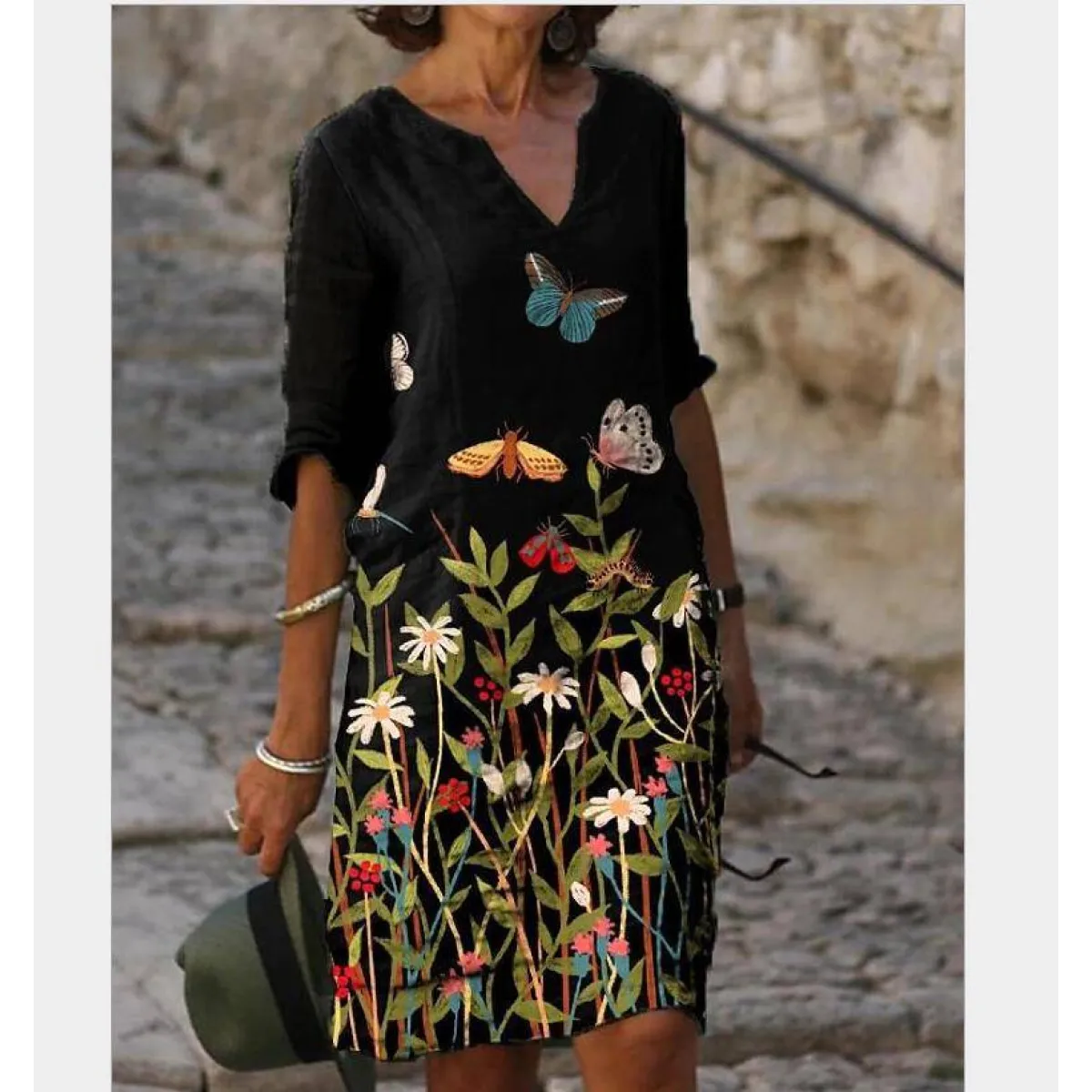 Half-Sleeved Summer Dress