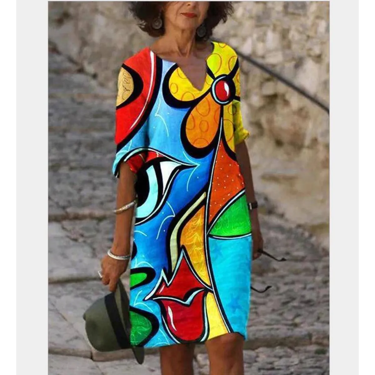 Half-Sleeved Summer Dress