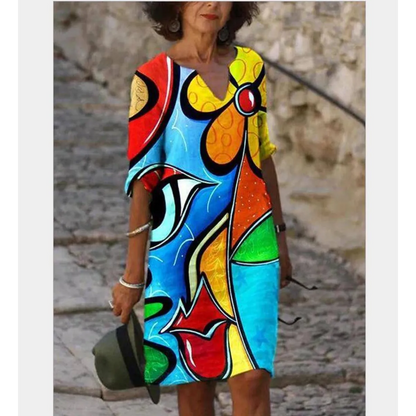 Half-Sleeved Summer Dress