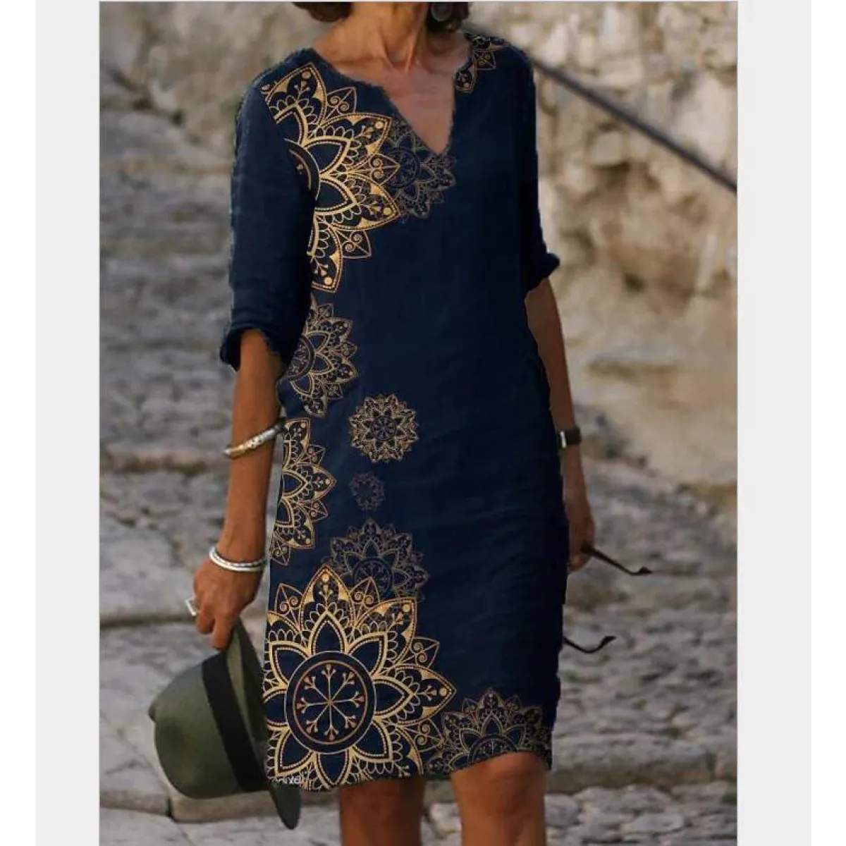 Half-Sleeved Summer Dress