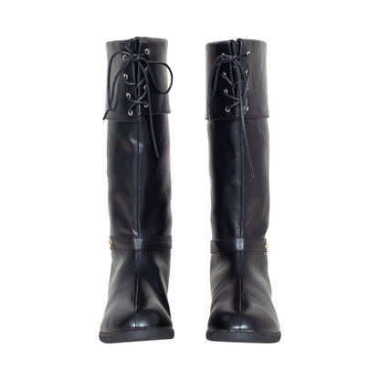Halloween Cosplay Costume Unisex Black Pirate Swashbuckling Boots
