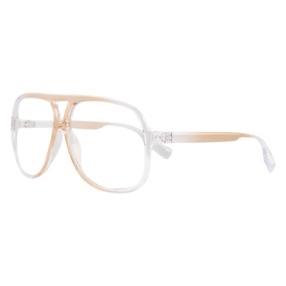 Halloween Costume Cosplay Gold Full Rim Aviator Kip Glasses